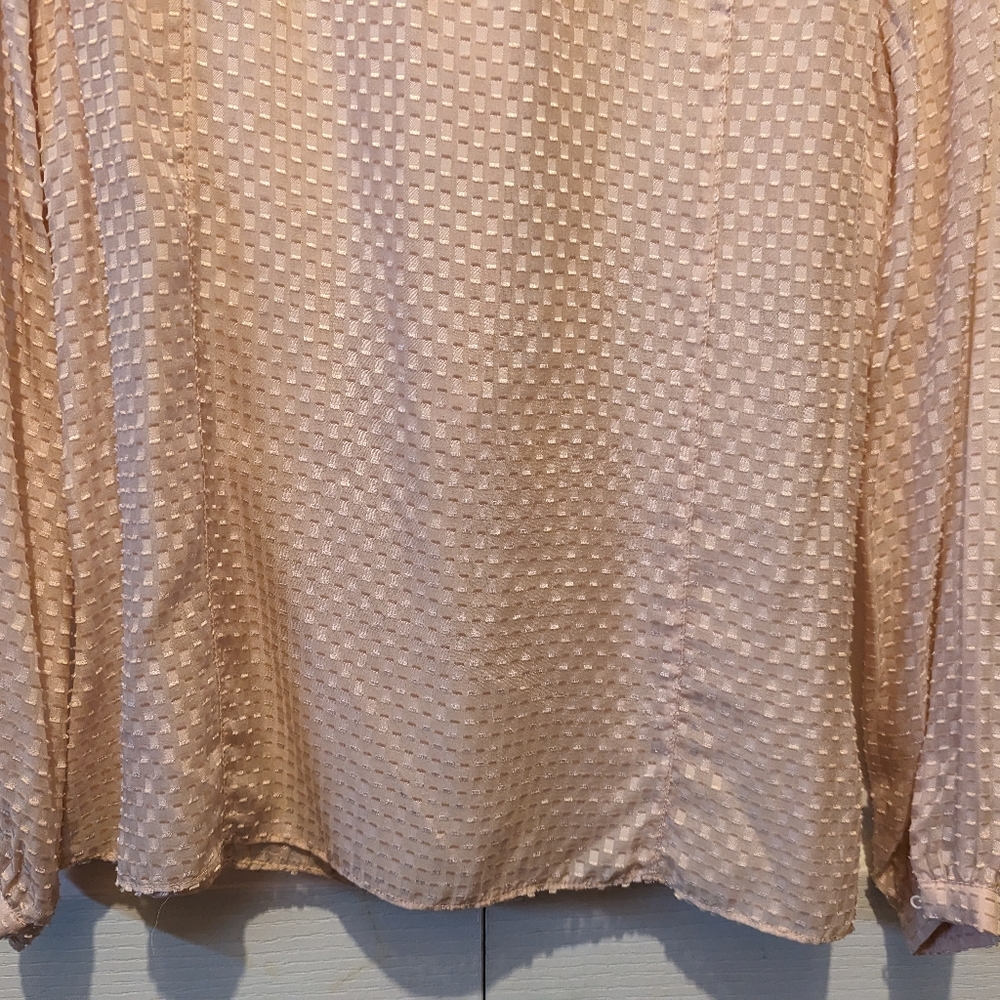 LAST CHANCE 3 for $30 Reiss Taylor Ruffled Pale Pink Blouse Silk Viscose EUC! - Picture 11 of 15